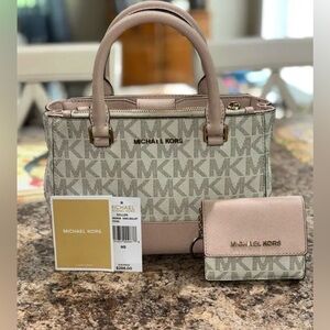 Michael Kors Ballet Pink Satchel Set